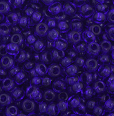 11/0 Preciosa Seed Beads Transparent Royal Blue #34939